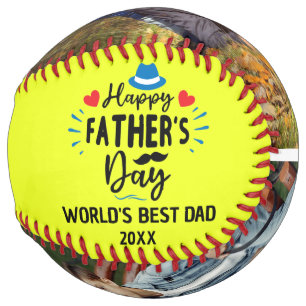 Happy Father's Day Best Dad   Personalized Photos Softball