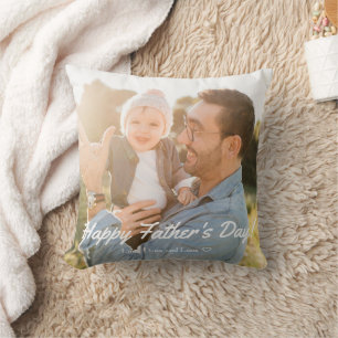 Happy Father's Day Best Daddy Photo Greeting Cushion