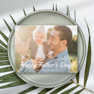 Happy Father's Day Best Daddy Photo Greeting Postcard