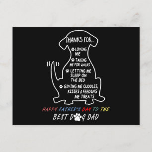 Happy Father's Day Best Dog Dad Enclosure Card