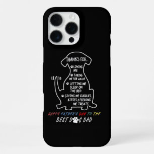 Happy Father's Day Best Dog Dad iPhone 16 Pro Max Case