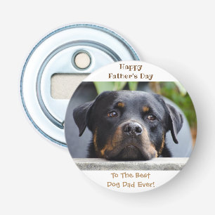 Happy Father's Day Best Dog Dad Photo Bottle Opener