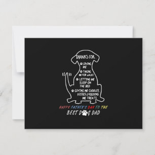 Happy Father's Day Best Dog Dad RSVP Card
