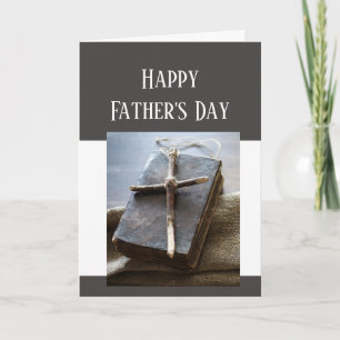 Happy Father's Day Bible Cross Love Respect  Card