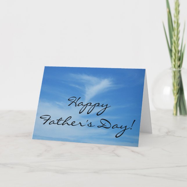 Happy Father's Day Blue Sky Card (Front)
