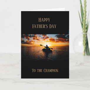 Happy Father's Day Boating Kayaking Card