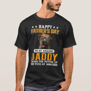 Happy Father's Day Border Terrier Dog Dad For Men T-Shirt