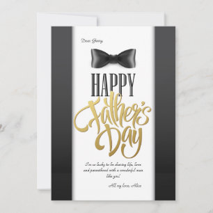 Happy Father's Day Bowtie Greeting Card
