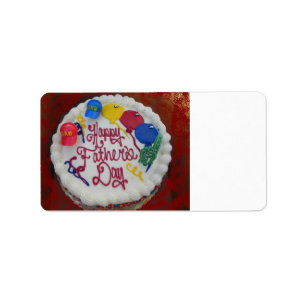 Happy Father's Day Cake Label