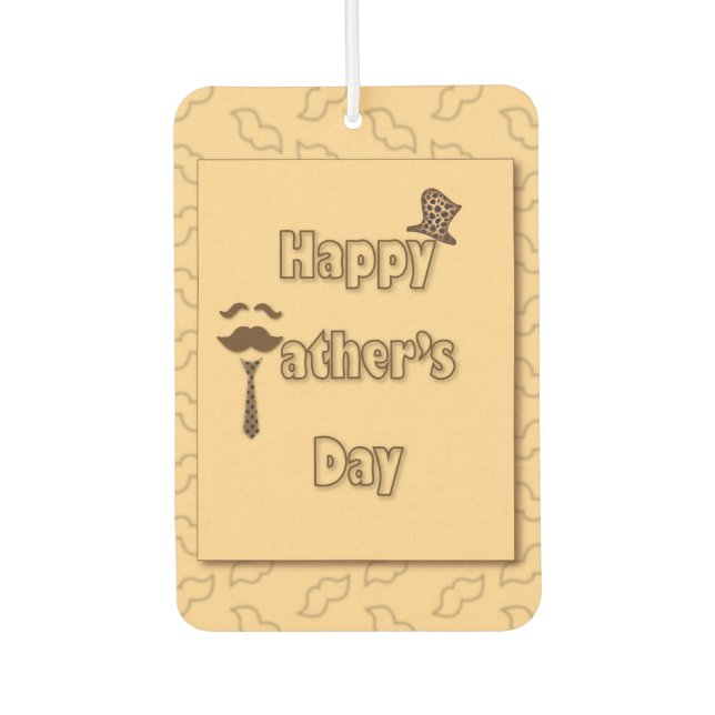 Happy Fathers Day Car Air Freshener (Front)