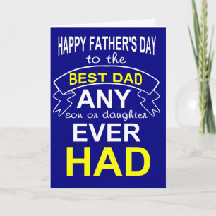 Happy father's day card