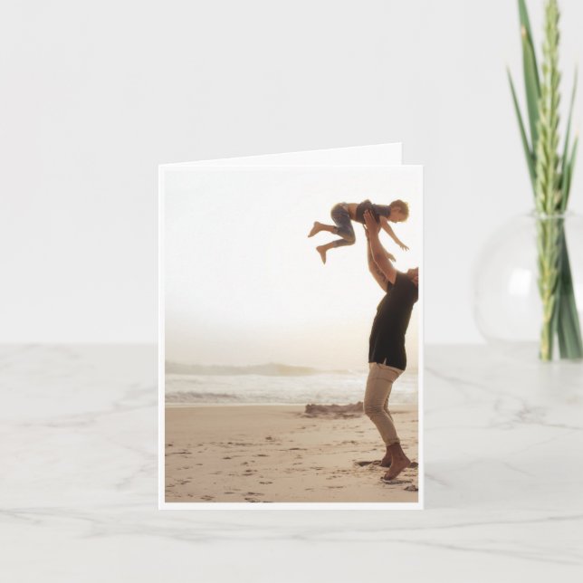 Happy Father's Day Card at the Beach (Front)