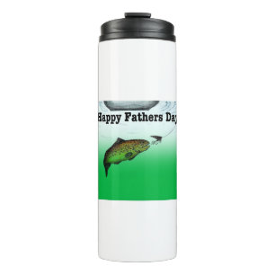 Happy Fathers Day Card fishing boating Thermal Tumbler