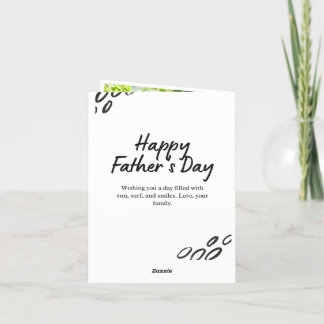 Happy Father's Day Card with Happy Kids