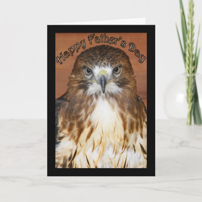 Happy Father's Day Card with Red Tailed Kite (Front)