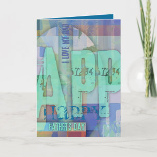 Happy Father's Day Close up 1 Greeting Card