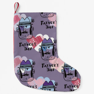 Happy Father's day. Collection unique greeting car Small Christmas Stocking