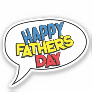 HAPPY FATHER'S DAY Comic Book Pop Art Customisable