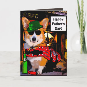Happy Father's Day Corgi Card