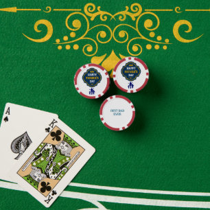 Happy Father's Day Crown & Kids - A Royal Tribute Poker Chips