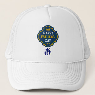 Happy Father's Day Crown & Kids - A Royal Tribute Trucker Hat