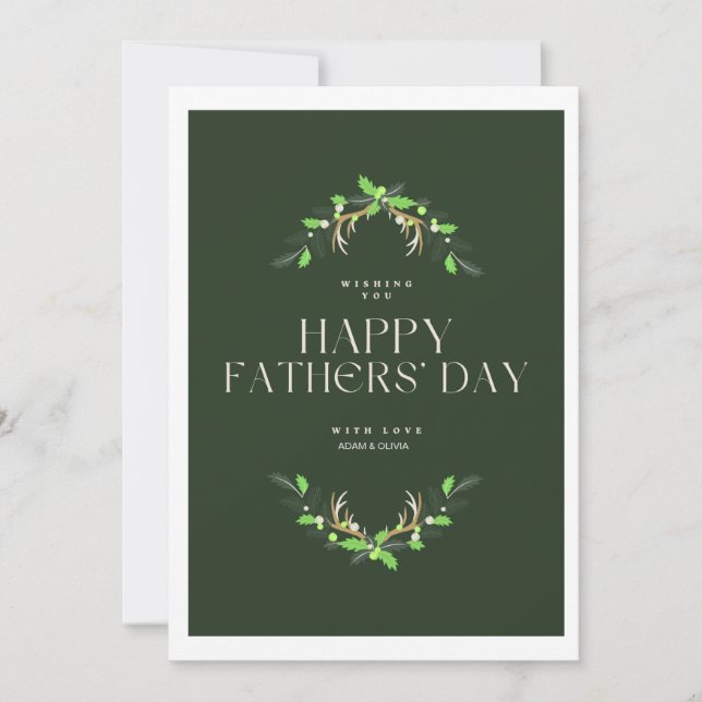 HAPPY FATHERS' DAY CUSTOM CARD (Front)