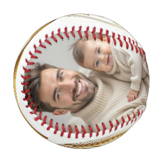 Happy Father's Day Custom Family Photos Baseball