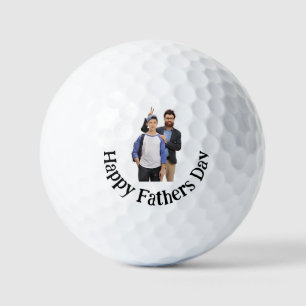 Happy Fathers Day Custom Funny Picture Golf Balls
