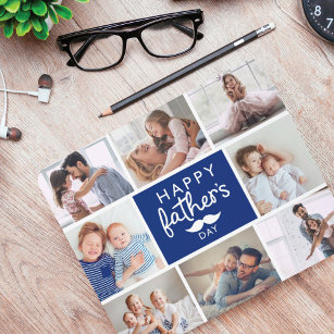 Happy Father's Day   Custom Photo Family Collage Mouse Pad