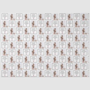 Happy Fathers Day Custom Photo Pattern Tissue Paper