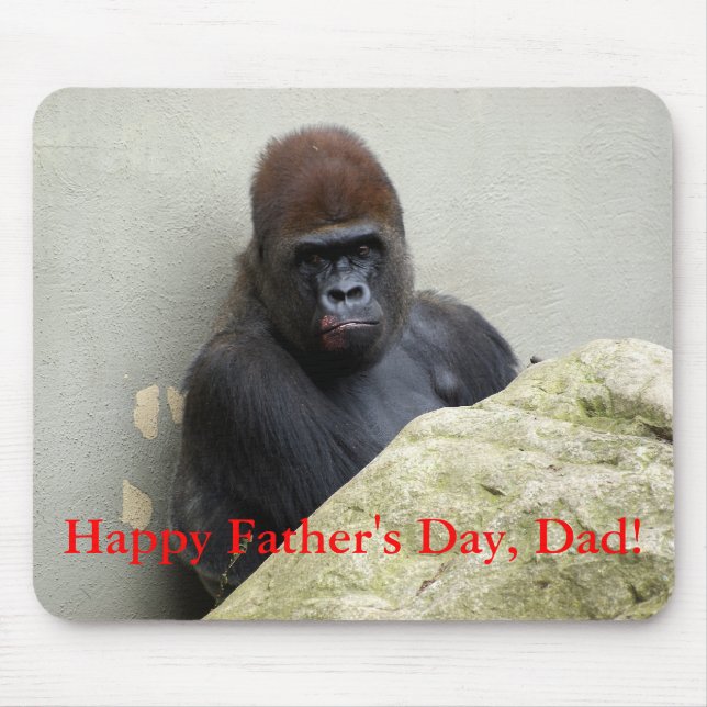 Happy Father's Day, Dad! Gorilla Mousepad (Front)