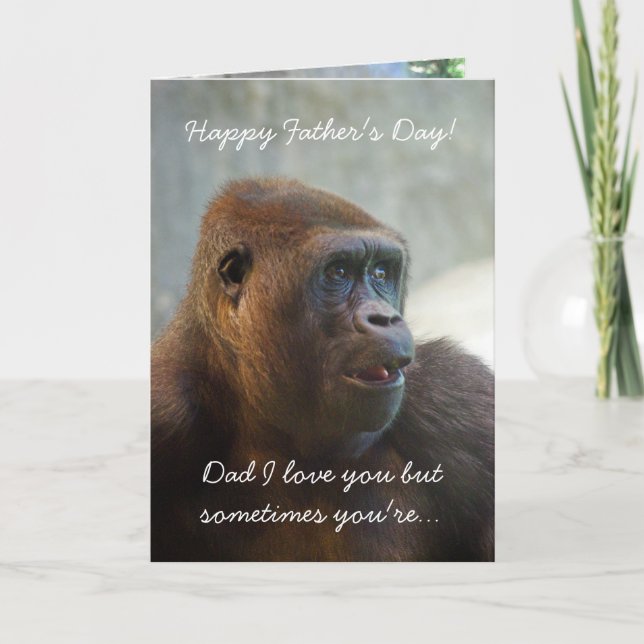 Happy Father's Day!, Dad I love you b... Card (Front)