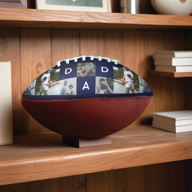 Happy Fathers Day Dad Photo Collage Grid Football (Happy Fathers Day Dad Photo Collage Grid Football)