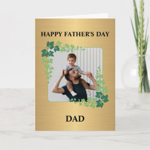 Happy Father's Day Dad Photo Custom Card