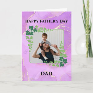 Happy Father's Day Dad Photo Custom Card