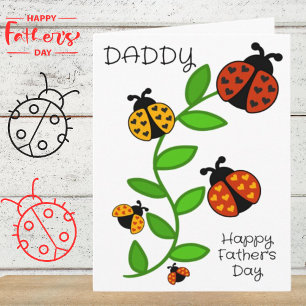 Happy Father's Day Daddy from the Kids Greeting Card