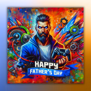 Happy Father's Day Daddy Gamer Poster