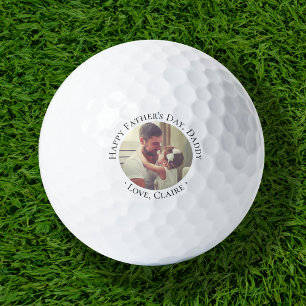 Happy Father's Day Daddy Photo Golf Balls