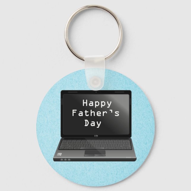 Happy Fathers Day Dads Laptop Key Ring (Front)