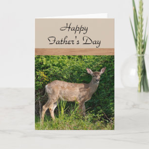 Happy Father's Day/ Deer in Woods Holiday Card