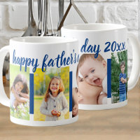 Happy Fathers Day Editable Year 4 Photo Blue