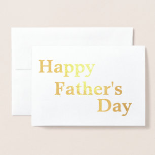 Happy Father's Day Elegant Gold Foil Card