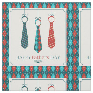 Happy Father's Day Fabric
