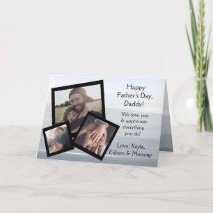 Happy Father's Day Family Photos Card