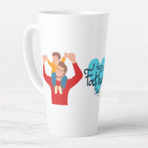 Happy Fathers Day | Father and Son Latte Mug
