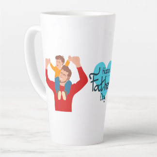 Happy Fathers Day | Father and Son Latte Mug