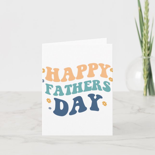 Happy Fathers Day Father's Day From Son Daughter  Card (Front)