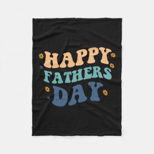Happy Fathers Day Father's Day From Son Daughter Fleece Blanket