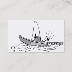 Happy Father's Day - Fishing Boat Business Card