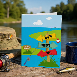 Happy Father's Day Fishing Card